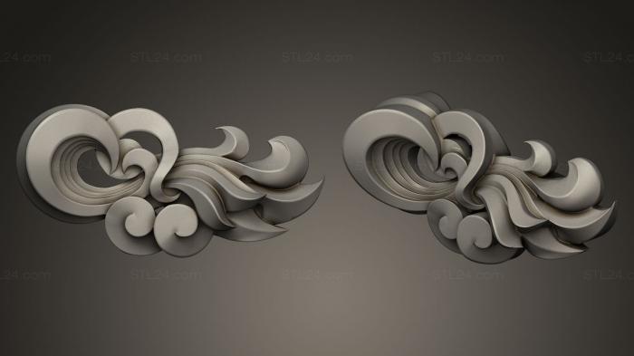 Carved Decors (Baroque N Roll, CARVD_0001) 3D models for cnc